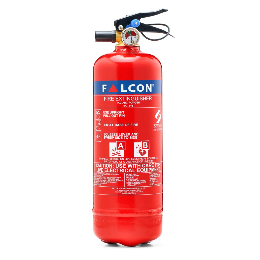 1KG AB Dry Powder Fire Extinguisher Firetronics Singapore